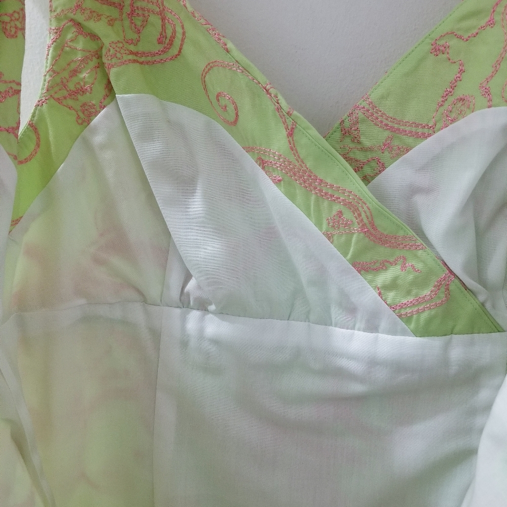 Lilly Pulitzer Vintage White Label Staci Shift Dress Pistachio Monkey Business 4 - Picture 10 of 14